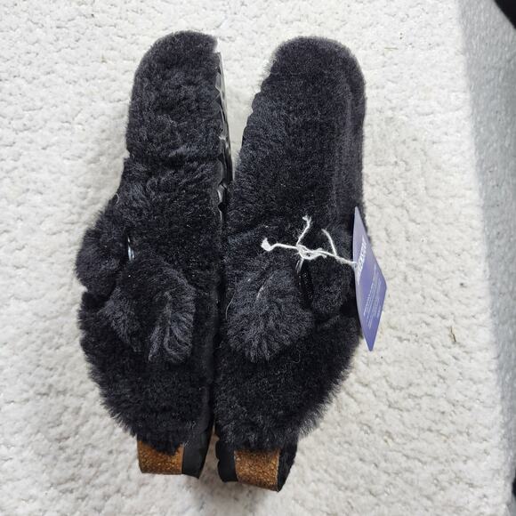 NEW Birkenstock Boston Shearling Clog Black Women's size EU 37 US 6.5 - Picture 3 of 5
